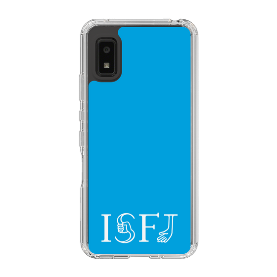 スリムプロテクションケース［ オリジナル - ISFJ 擁護者 - アルファベット - ブルー ］