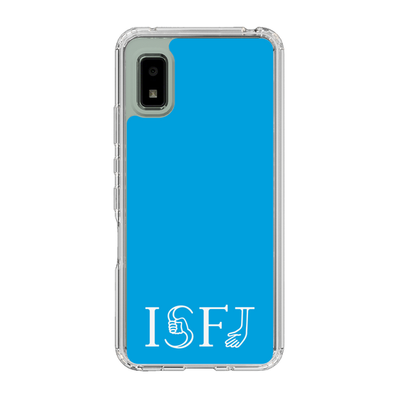 スリムプロテクションケース［ オリジナル - ISFJ 擁護者 - アルファベット - ブルー ］