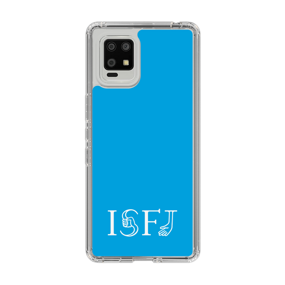 スリムプロテクションケース［ オリジナル - ISFJ 擁護者 - アルファベット - ブルー ］