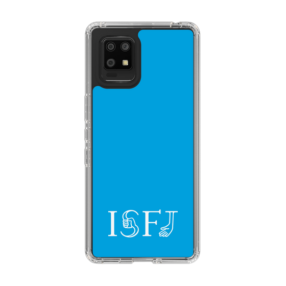 スリムプロテクションケース［ オリジナル - ISFJ 擁護者 - アルファベット - ブルー ］