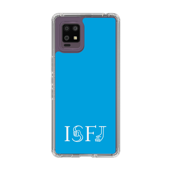 スリムプロテクションケース［ オリジナル - ISFJ 擁護者 - アルファベット - ブルー ］