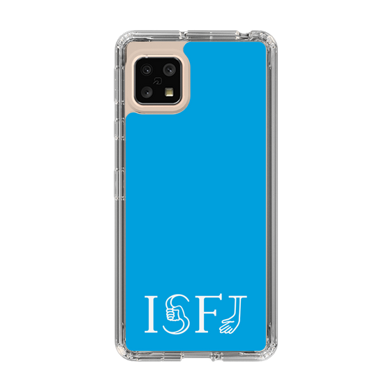 スリムプロテクションケース［ オリジナル - ISFJ 擁護者 - アルファベット - ブルー ］