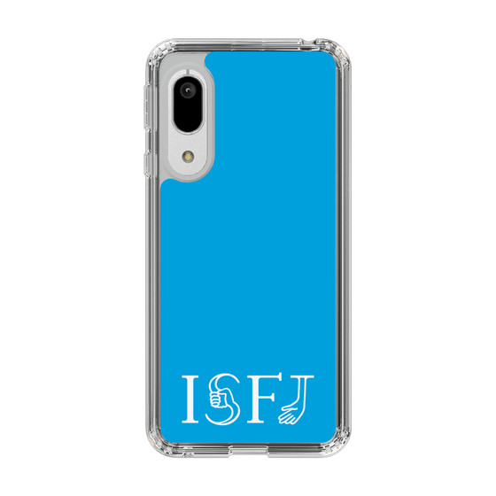 スリムプロテクションケース［ オリジナル - ISFJ 擁護者 - アルファベット - ブルー ］