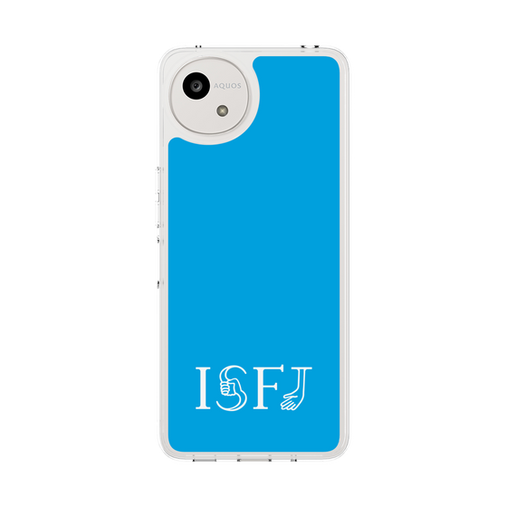 スリムプロテクションケース［ オリジナル - ISFJ 擁護者 - アルファベット - ブルー ］
