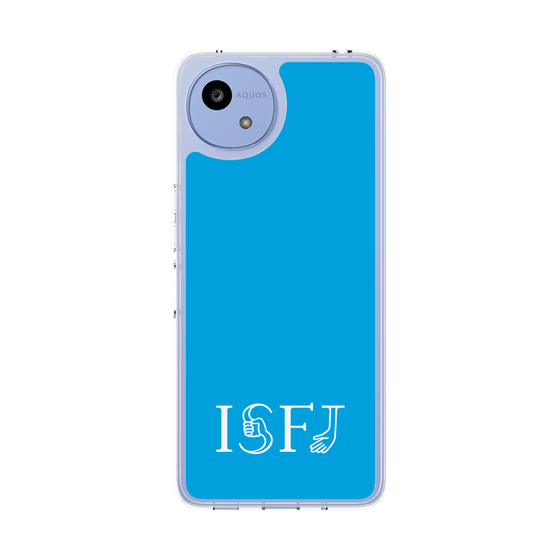 スリムプロテクションケース［ オリジナル - ISFJ 擁護者 - アルファベット - ブルー ］