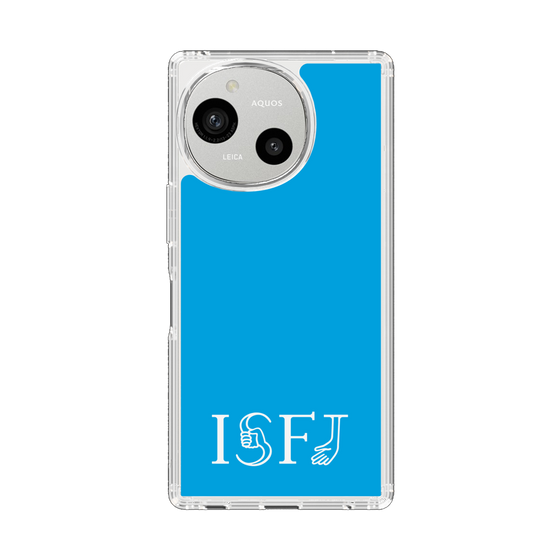 スリムプロテクションケース［ オリジナル - ISFJ 擁護者 - アルファベット - ブルー ］