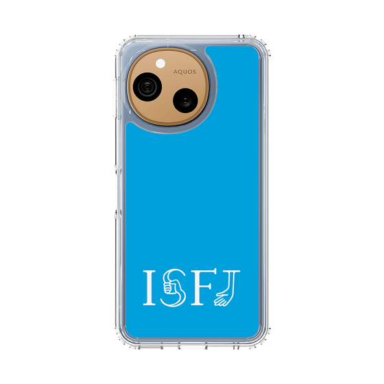 スリムプロテクションケース［ オリジナル - ISFJ 擁護者 - アルファベット - ブルー ］