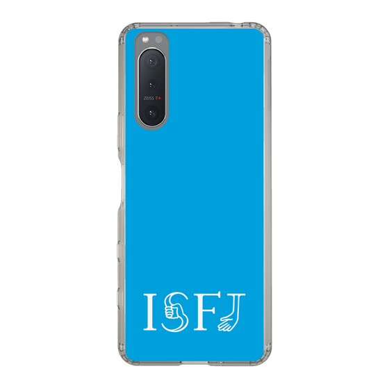 スリムプロテクションケース［ オリジナル - ISFJ 擁護者 - アルファベット - ブルー ］