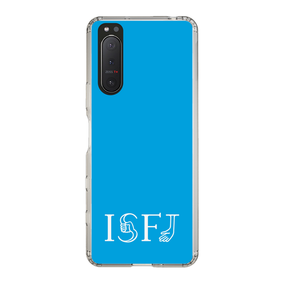 スリムプロテクションケース［ オリジナル - ISFJ 擁護者 - アルファベット - ブルー ］