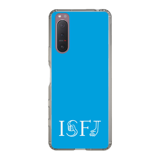 スリムプロテクションケース［ オリジナル - ISFJ 擁護者 - アルファベット - ブルー ］