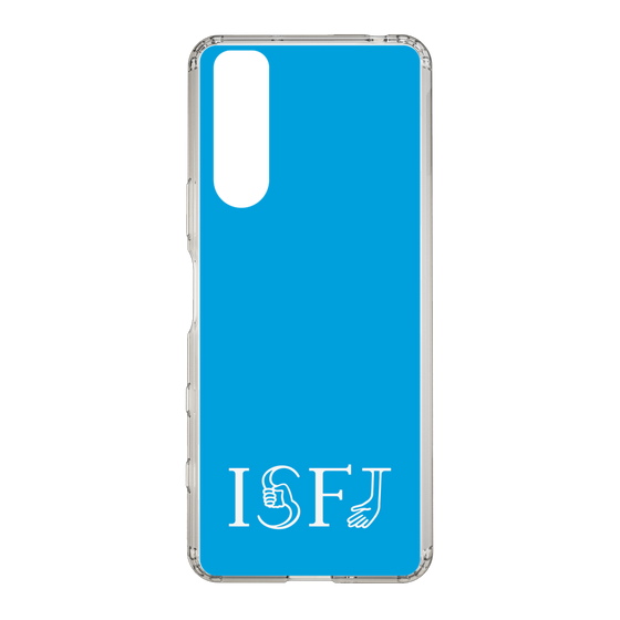 スリムプロテクションケース［ オリジナル - ISFJ 擁護者 - アルファベット - ブルー ］