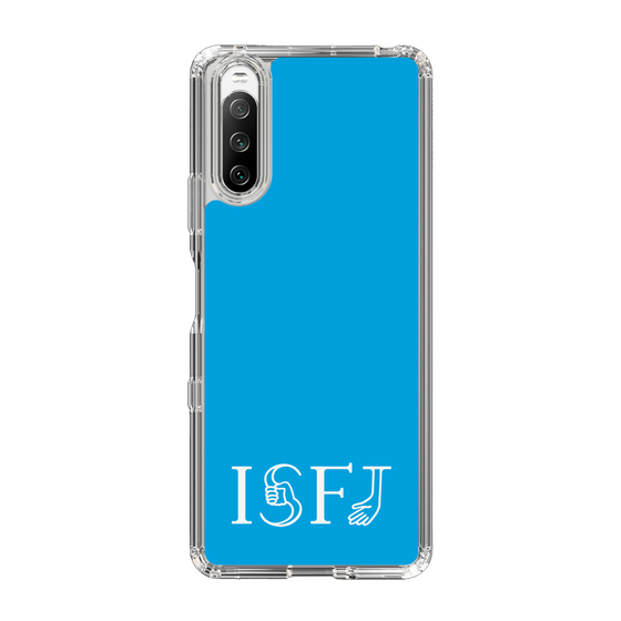 スリムプロテクションケース［ オリジナル - ISFJ 擁護者 - アルファベット - ブルー ］