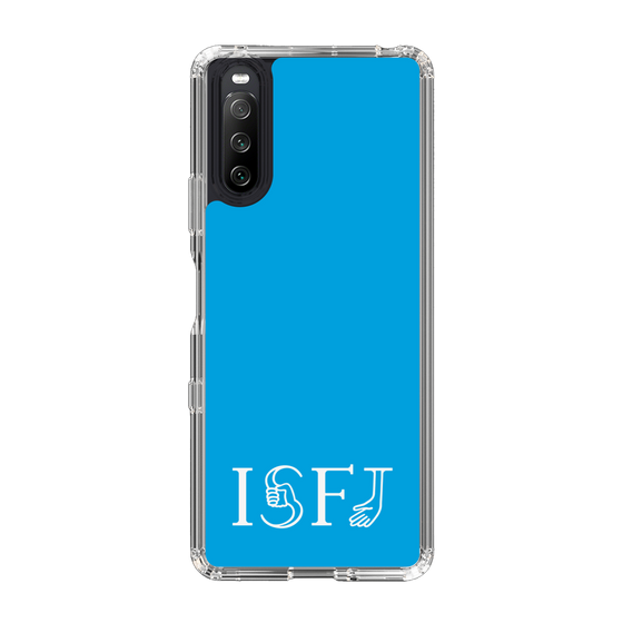 スリムプロテクションケース［ オリジナル - ISFJ 擁護者 - アルファベット - ブルー ］