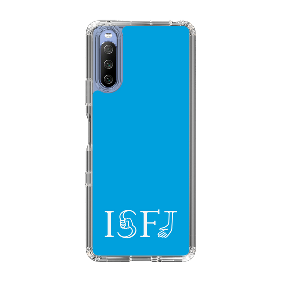 スリムプロテクションケース［ オリジナル - ISFJ 擁護者 - アルファベット - ブルー ］