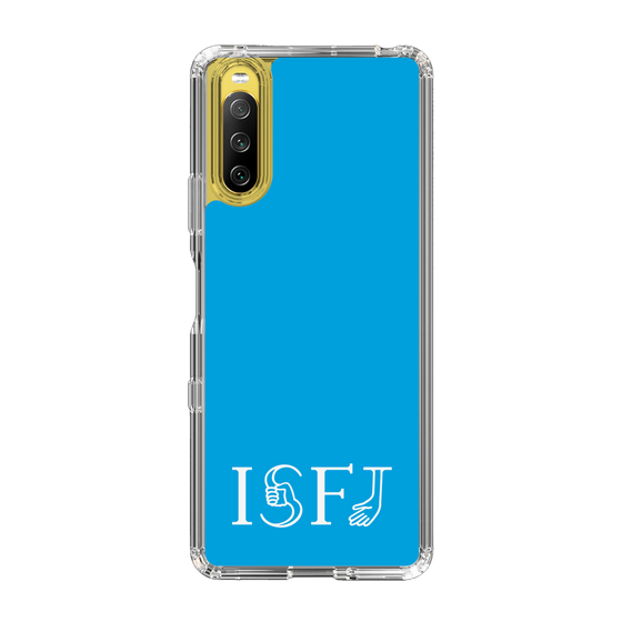 スリムプロテクションケース［ オリジナル - ISFJ 擁護者 - アルファベット - ブルー ］