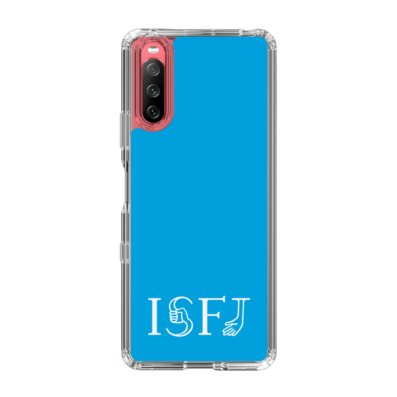 スリムプロテクションケース［ オリジナル - ISFJ 擁護者 - アルファベット - ブルー ］