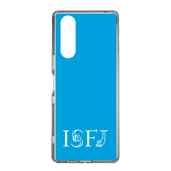 スリムプロテクションケース［ オリジナル - ISFJ 擁護者 - アルファベット - ブルー ］