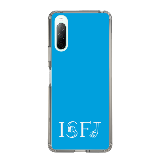 スリムプロテクションケース［ オリジナル - ISFJ 擁護者 - アルファベット - ブルー ］