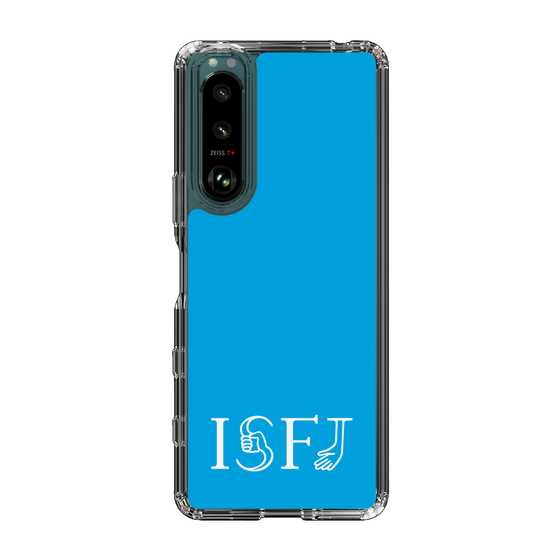 スリムプロテクションケース［ オリジナル - ISFJ 擁護者 - アルファベット - ブルー ］