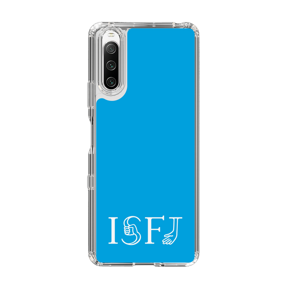 スリムプロテクションケース［ オリジナル - ISFJ 擁護者 - アルファベット - ブルー ］