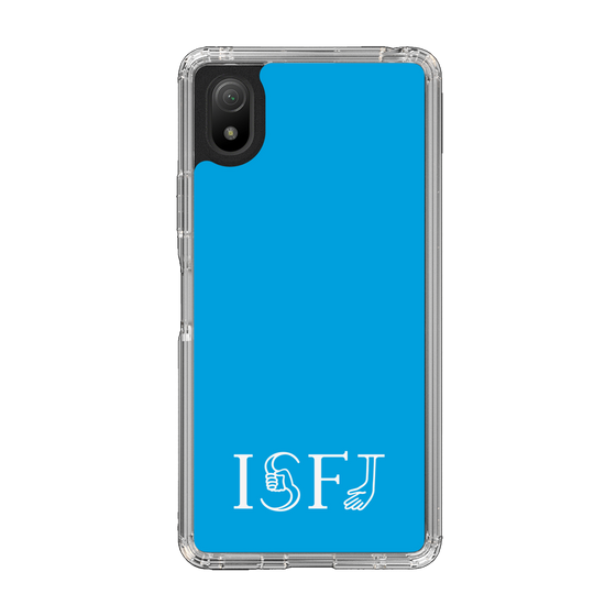 スリムプロテクションケース［ オリジナル - ISFJ 擁護者 - アルファベット - ブルー ］