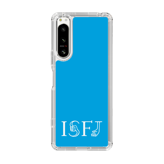 スリムプロテクションケース［ オリジナル - ISFJ 擁護者 - アルファベット - ブルー ］