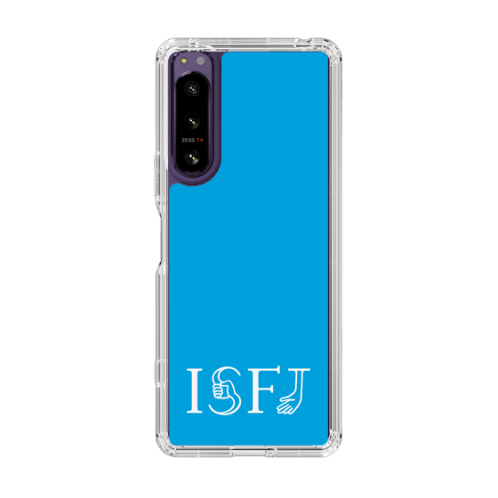 スリムプロテクションケース［ オリジナル - ISFJ 擁護者 - アルファベット - ブルー ］