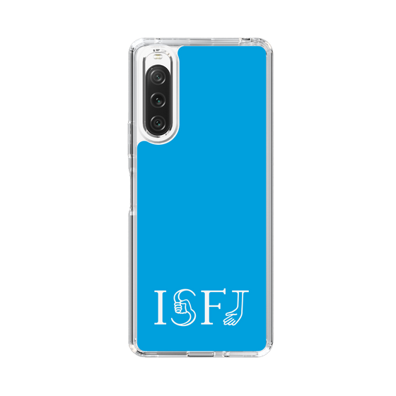 スリムプロテクションケース［ オリジナル - ISFJ 擁護者 - アルファベット - ブルー ］