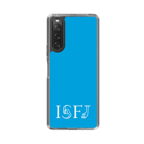 スリムプロテクションケース［ オリジナル - ISFJ 擁護者 - アルファベット - ブルー ］