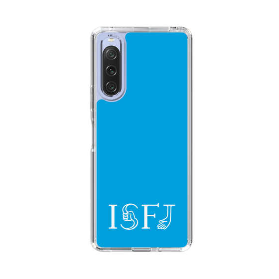 スリムプロテクションケース［ オリジナル - ISFJ 擁護者 - アルファベット - ブルー ］