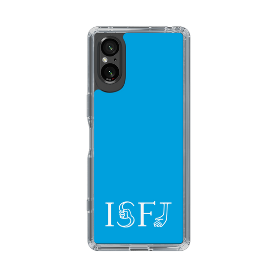 スリムプロテクションケース［ オリジナル - ISFJ 擁護者 - アルファベット - ブルー ］