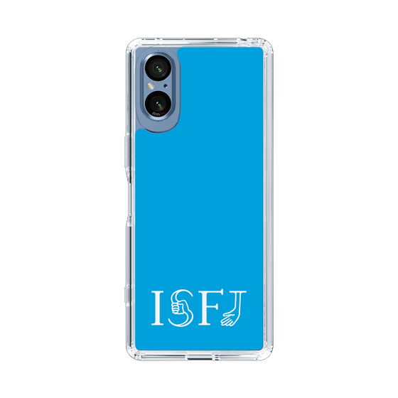 スリムプロテクションケース［ オリジナル - ISFJ 擁護者 - アルファベット - ブルー ］