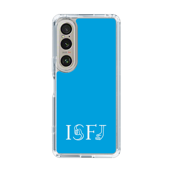 スリムプロテクションケース［ オリジナル - ISFJ 擁護者 - アルファベット - ブルー ］