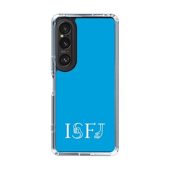 スリムプロテクションケース［ オリジナル - ISFJ 擁護者 - アルファベット - ブルー ］