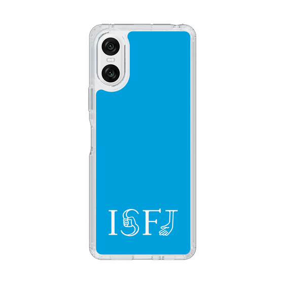 スリムプロテクションケース［ オリジナル - ISFJ 擁護者 - アルファベット - ブルー ］