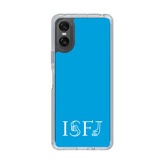 スリムプロテクションケース［ オリジナル - ISFJ 擁護者 - アルファベット - ブルー ］