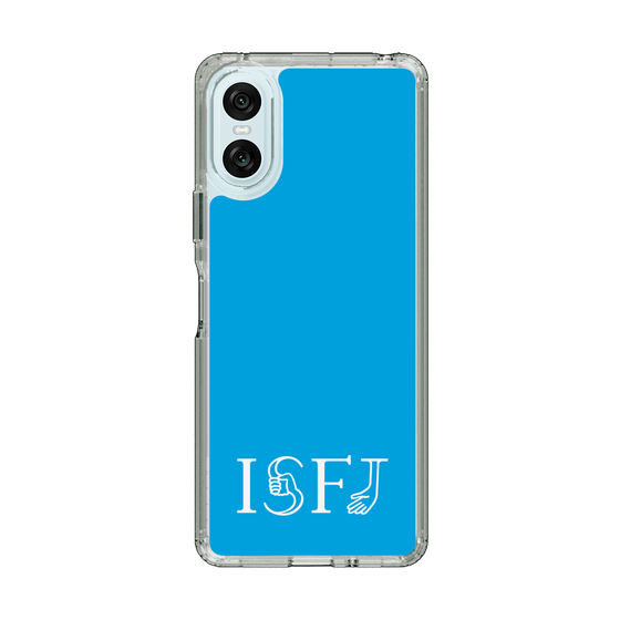 スリムプロテクションケース［ オリジナル - ISFJ 擁護者 - アルファベット - ブルー ］