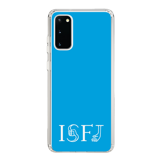 スリムプロテクションケース［ オリジナル - ISFJ 擁護者 - アルファベット - ブルー ］