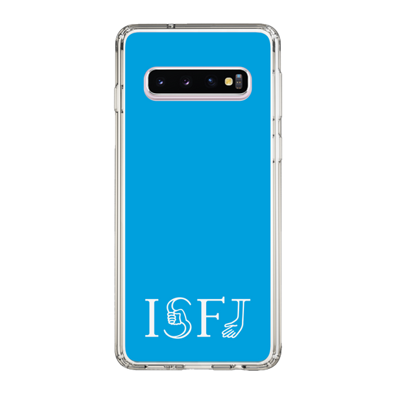 スリムプロテクションケース［ オリジナル - ISFJ 擁護者 - アルファベット - ブルー ］