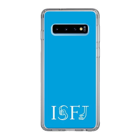 スリムプロテクションケース［ オリジナル - ISFJ 擁護者 - アルファベット - ブルー ］