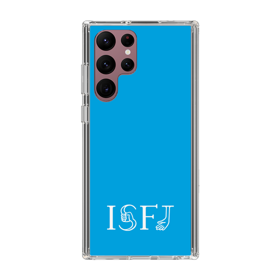 スリムプロテクションケース［ オリジナル - ISFJ 擁護者 - アルファベット - ブルー ］