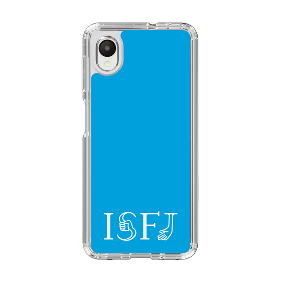 スリムプロテクションケース［ オリジナル - ISFJ 擁護者 - アルファベット - ブルー ］