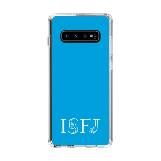 スリムプロテクションケース［ オリジナル - ISFJ 擁護者 - アルファベット - ブルー ］