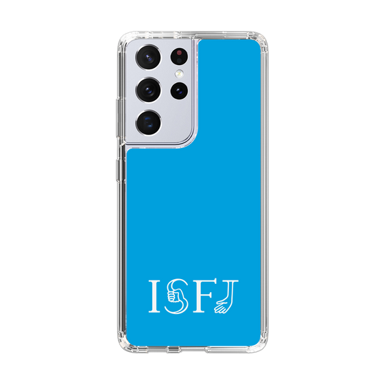 スリムプロテクションケース［ オリジナル - ISFJ 擁護者 - アルファベット - ブルー ］