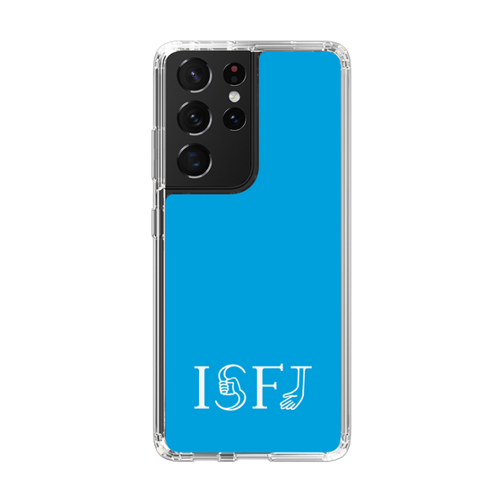 スリムプロテクションケース［ オリジナル - ISFJ 擁護者 - アルファベット - ブルー ］