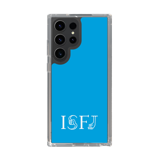 スリムプロテクションケース［ オリジナル - ISFJ 擁護者 - アルファベット - ブルー ］