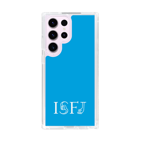 スリムプロテクションケース［ オリジナル - ISFJ 擁護者 - アルファベット - ブルー ］