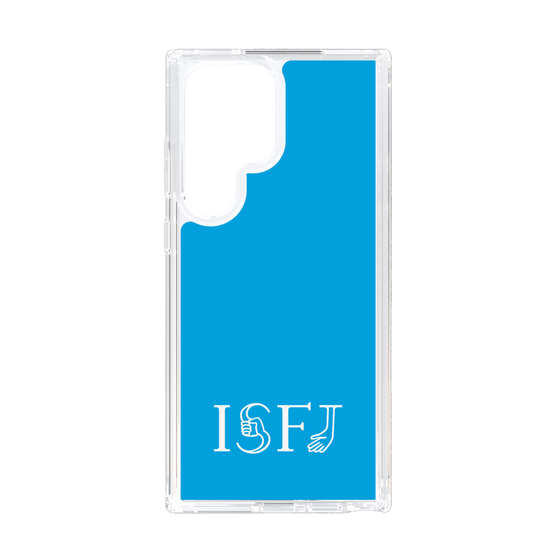 スリムプロテクションケース［ オリジナル - ISFJ 擁護者 - アルファベット - ブルー ］