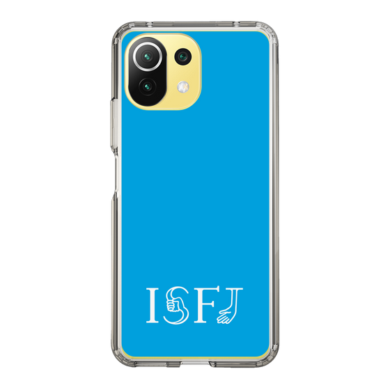 スリムプロテクションケース［ オリジナル - ISFJ 擁護者 - アルファベット - ブルー ］