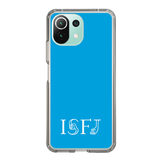 スリムプロテクションケース［ オリジナル - ISFJ 擁護者 - アルファベット - ブルー ］